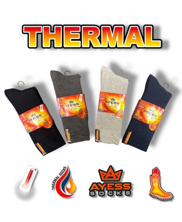 Ayess мъжки чорапи термо памук